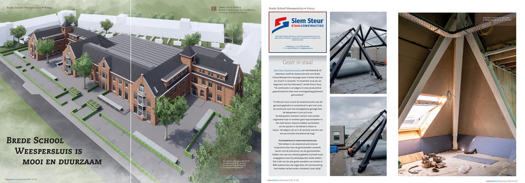Afbeelding Brede School Weespersluis Weesp - artikel Industriebouw