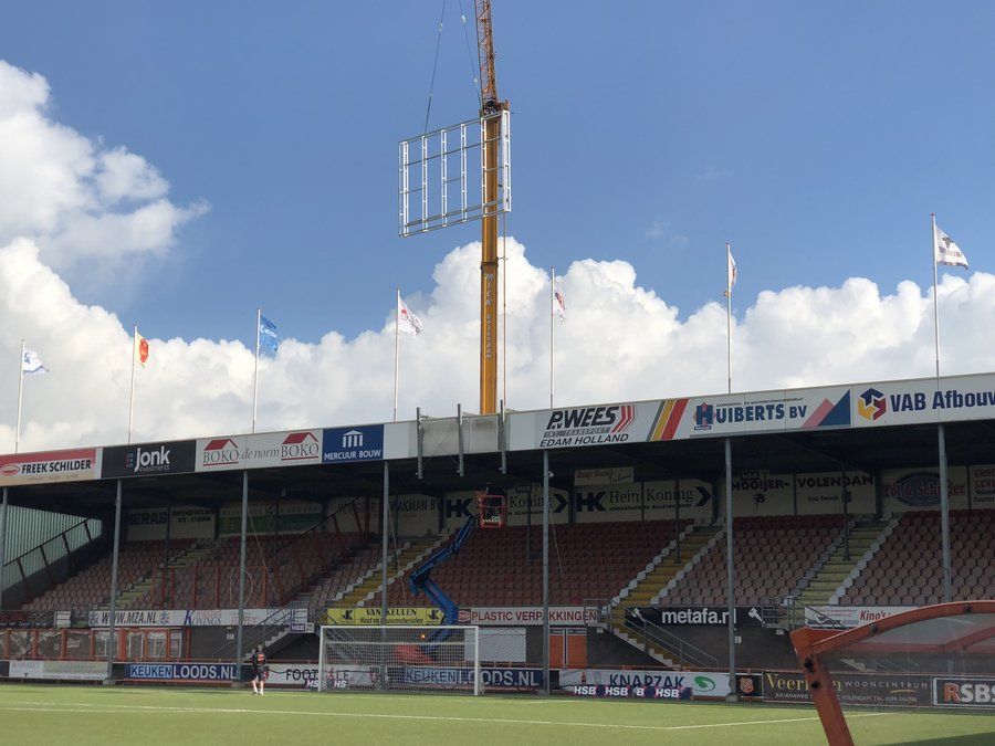 Afbeelding Achterconstructie videowalls FC Volendam