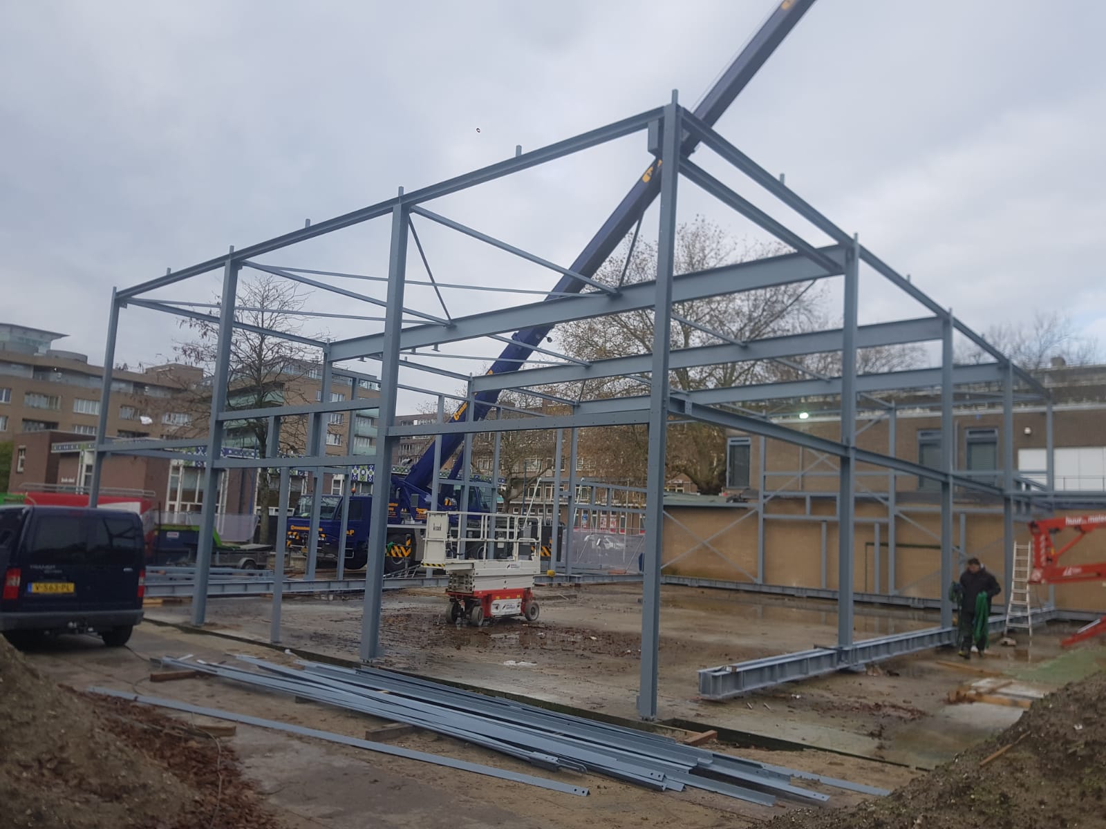 AfbeeldingNieuwbouw gymzaal Tijl Uilenspiegelschool Amsterdam